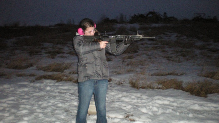 Stacia and the AR-15